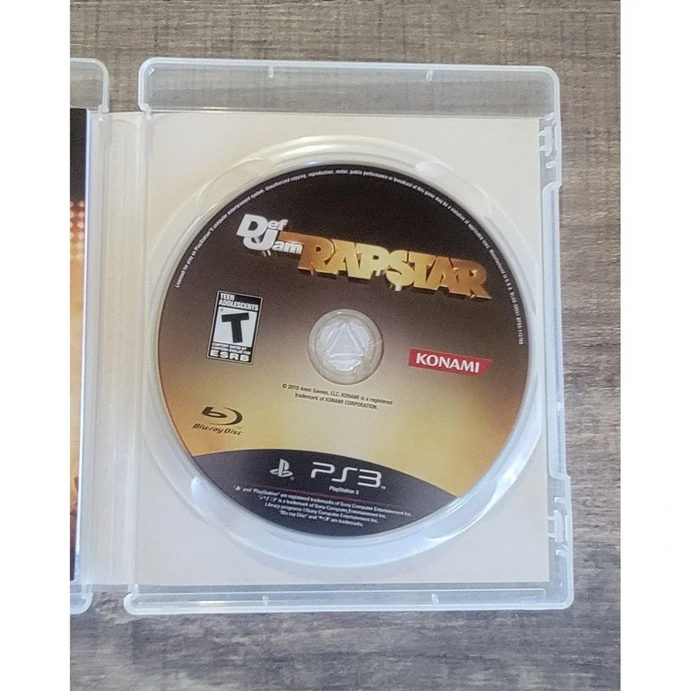 Def Jam Rapstar PS3 Sony PlayStation 3 2010 CIB‎ Complete Near Mint Disc